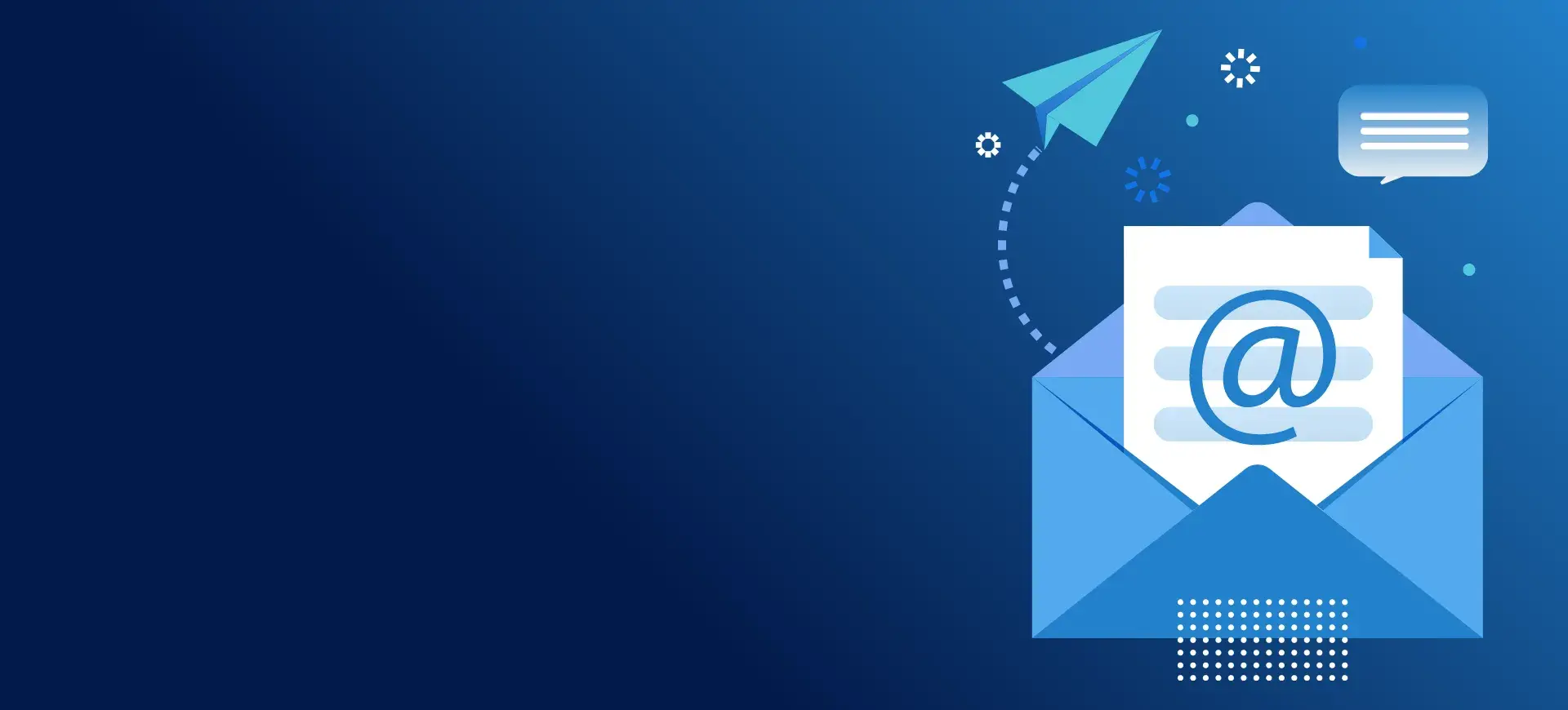 Email hosting illusztráció